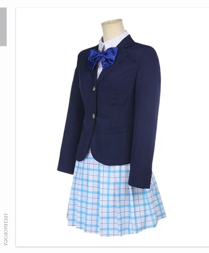 A Silent Voice Nishimiya Shouko Cosplay Costume Halloween Carnival Suit JK Dress