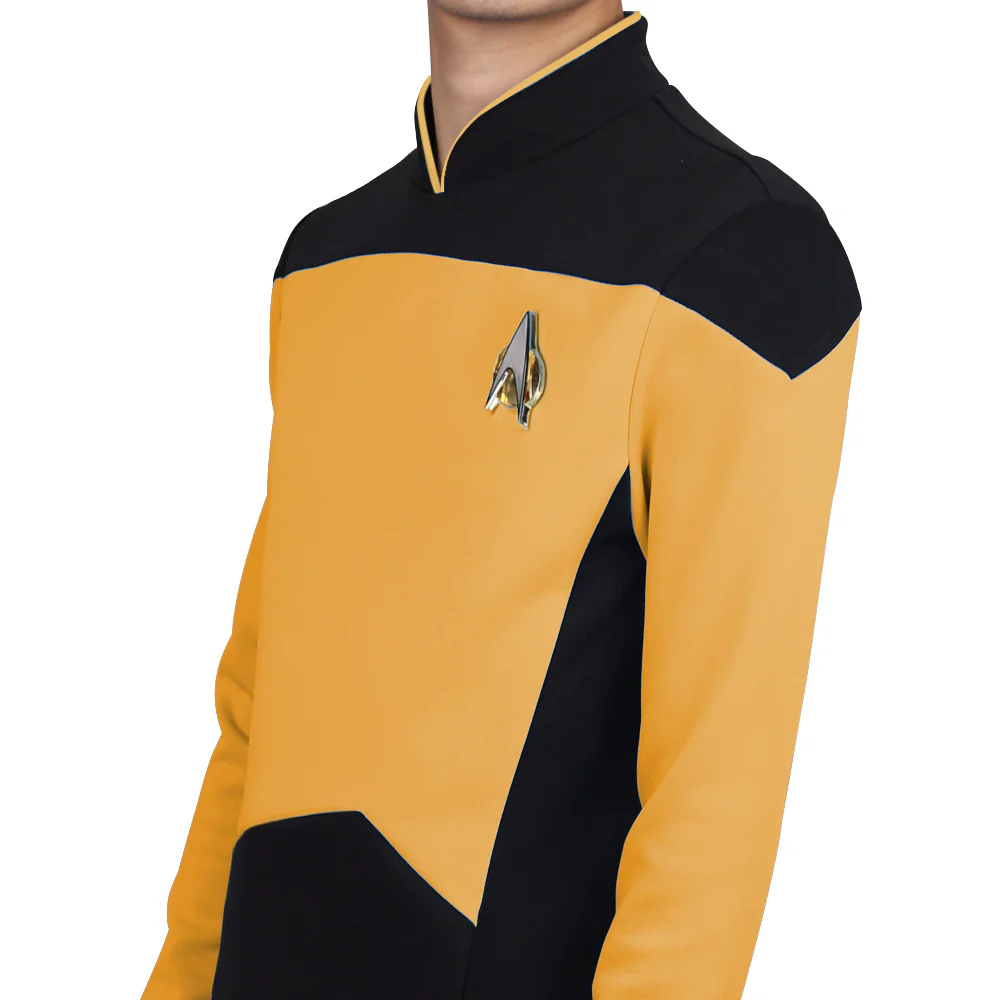 Star Trek TNG The Next Generation  Uniform Shirt Halloween Cosplay Costume