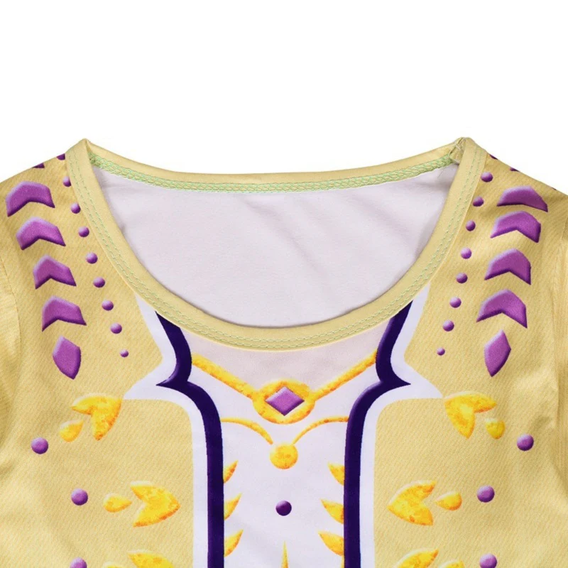 Fancy 4-10y Baby Girl Princess Elsa Dress for Girls Clothing Wear Cosplay Elza Costume Halloween Christmas Party Gift