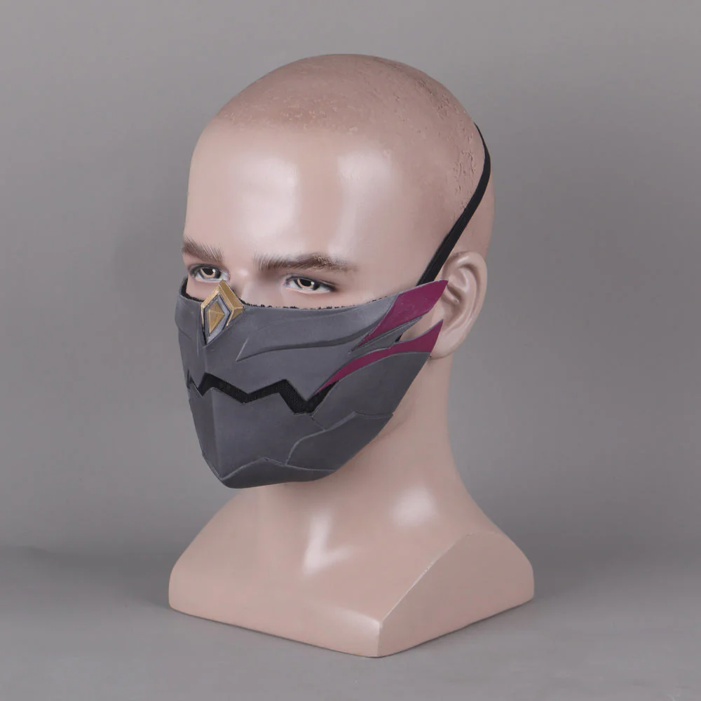 Genshin Impact Kuki Shinobu Cosplay Mask for Halloween Props