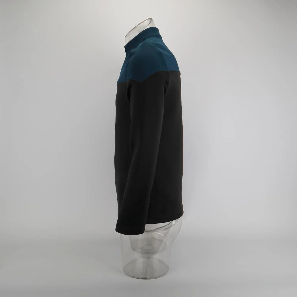 Cosermart Star Trek  Picard  Uniform New Engineering Blue Top Shirts Halloween Cosplay Costume