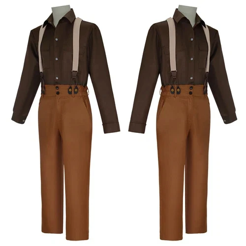 Cosplay Titanic Jack Dawson Shirts Overall Costumes Halloween Carnival Suits