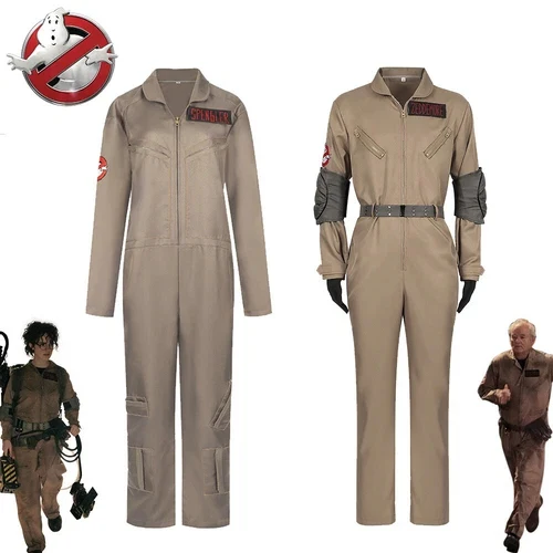 Ghostbusters Dr Stantz Spengler Cosplay Jumpsuits Belt Costume Halloween Suits