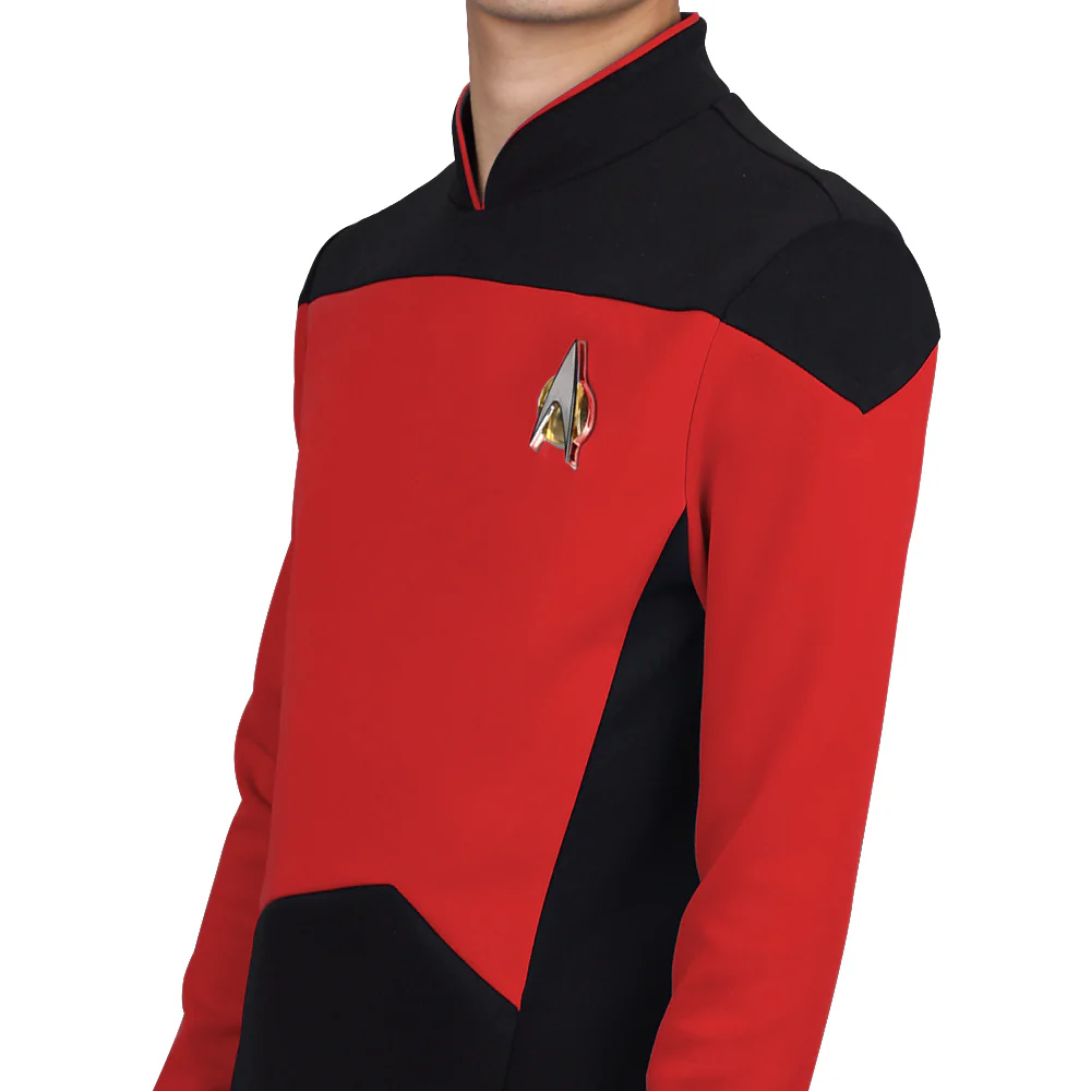 Star Trek TNG The Next Generation  Uniform Shirt Halloween Cosplay Costume