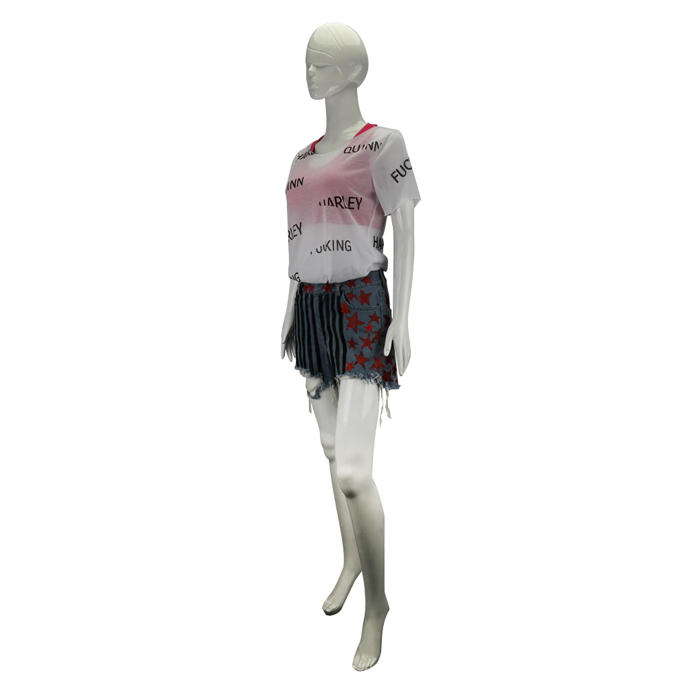 Birds of Prey Harley Quinn Suicide Squad Cosplay Costumes Vest Short Pants T-Shirt Woman Halloween Costume Party Prop