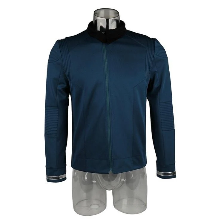 Cosermart Star Trek Discovery Season 2 Starfleet Captain Kirk Shirt Uniform Badge Costumes Men Adult Halloween Cosplay Costume