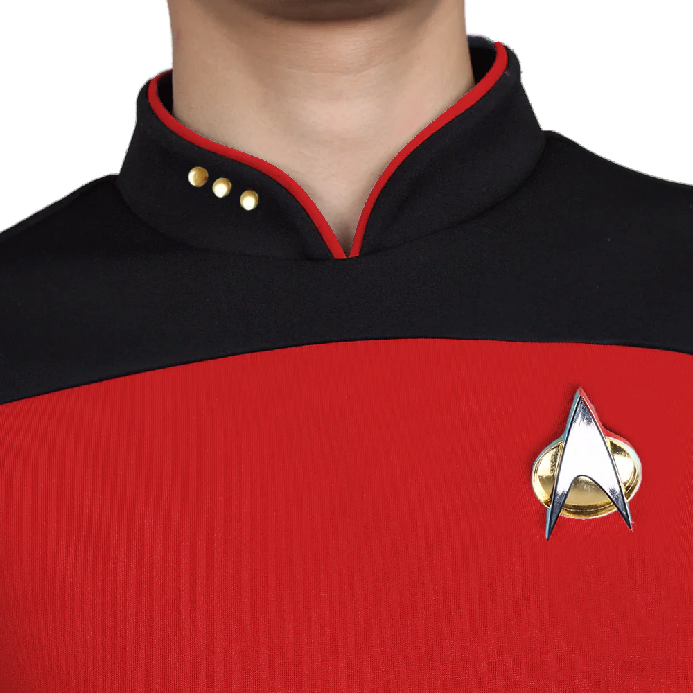 Star Trek TNG The Next Generation  Uniform Shirt Halloween Cosplay Costume