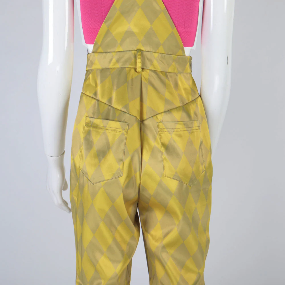 Birds of Prey Suicide Squad Harley Quinn Cosplay Costumes Joker Vest Jumpsuit Golden Yellow Romper Overalls Halloween Suit