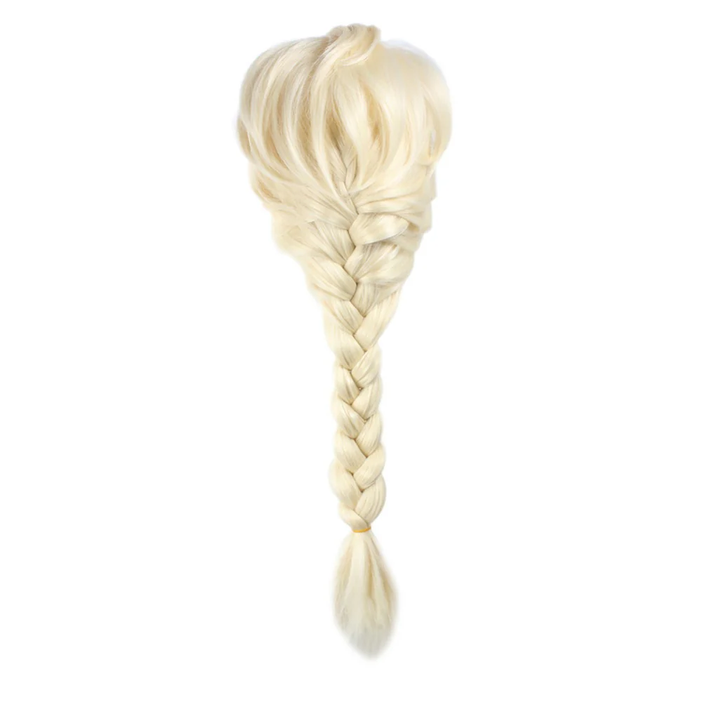 2019 Frozen Princess Elsa Anna Girl Wig Halloween Cosplay Hair