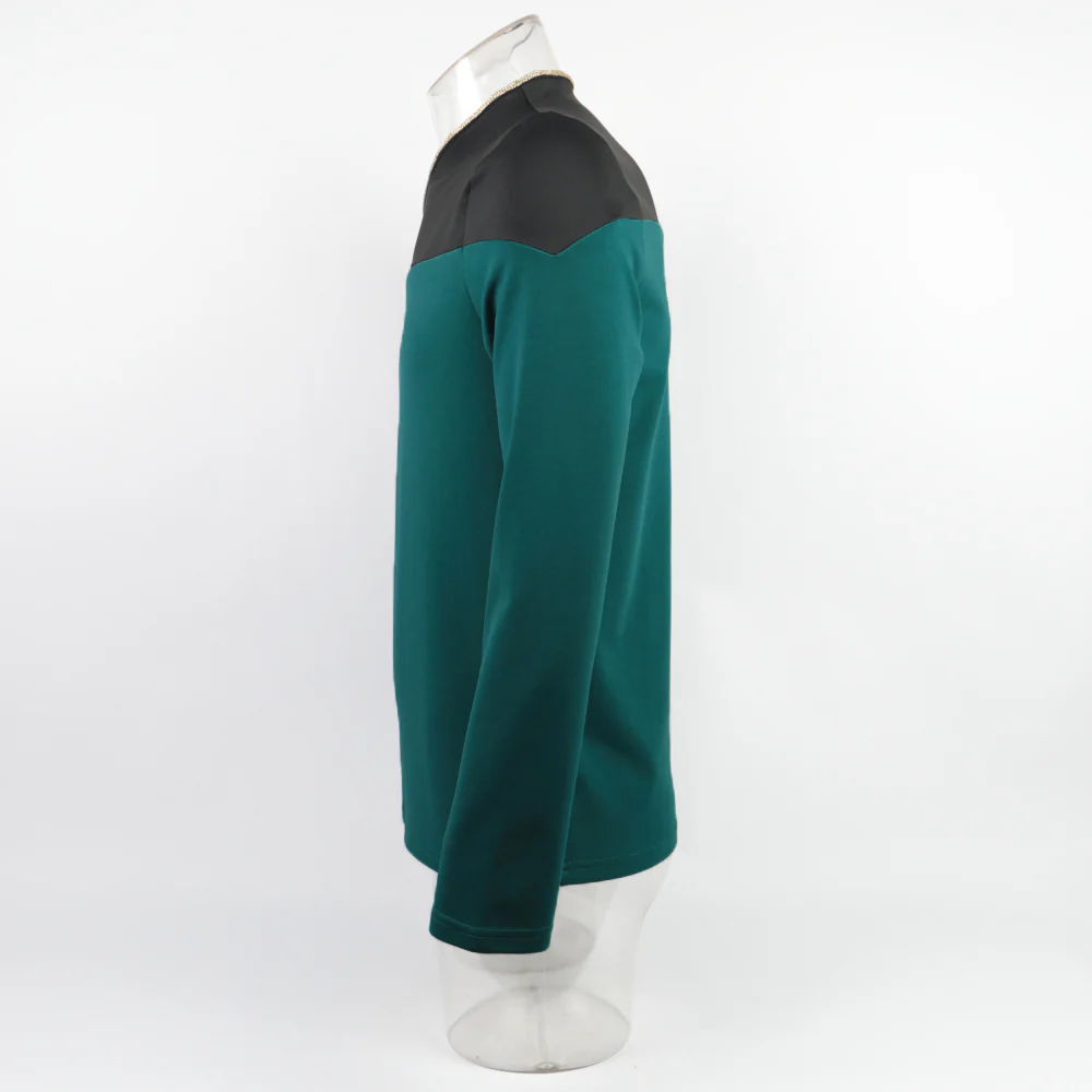 Star Trek TNG Captain Picard Red Uniform Top Jacket Voyager DS9 Yellow Cosplay Costumes Halloween Party Prop