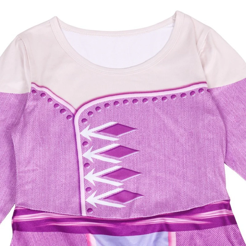 Fancy 4-10y Baby Girl Princess Elsa Dress for Girls Clothing Wear Cosplay Elza Costume Halloween Christmas Party Gift