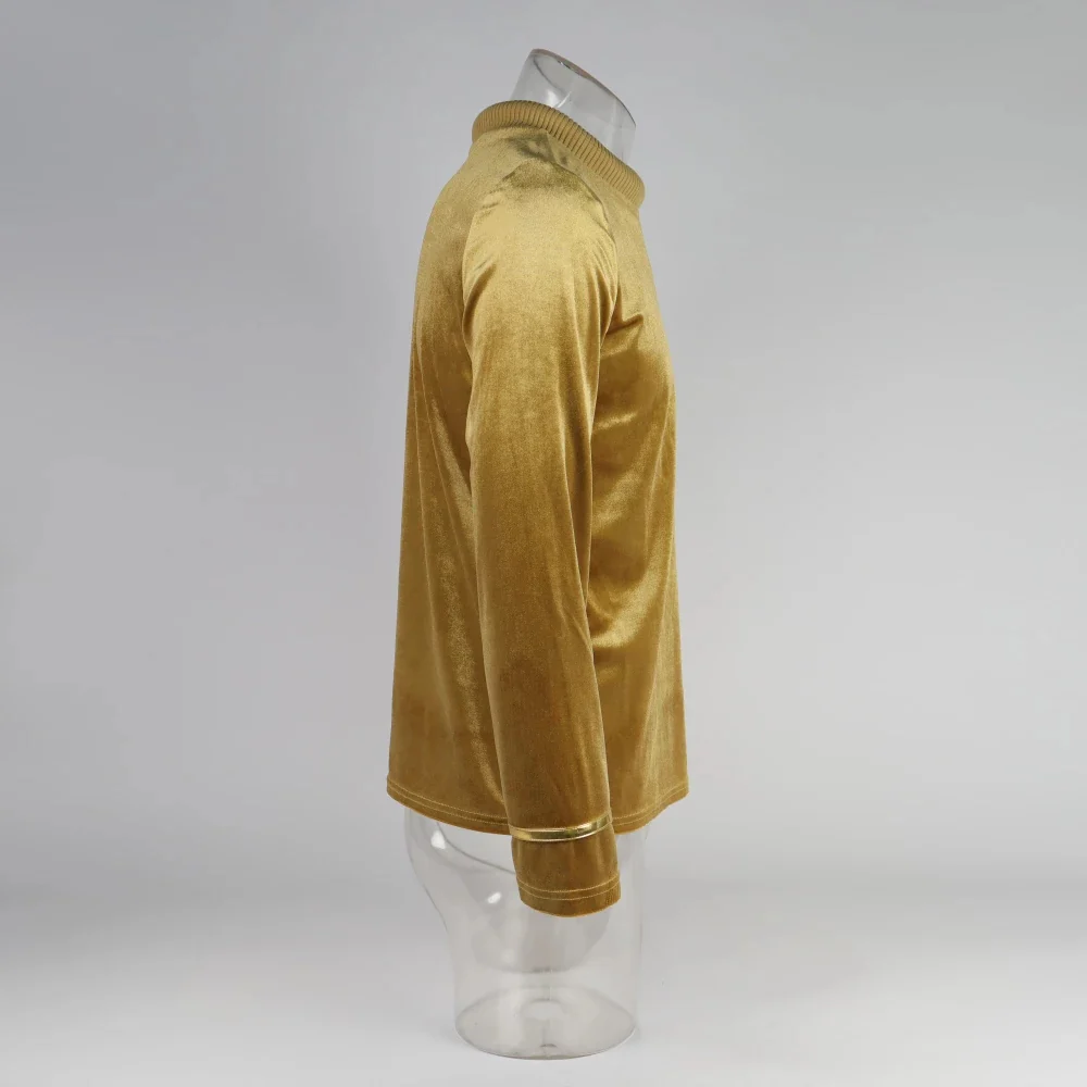 Cosermart Star Trek The Original Series TOS Captain Pike Kirk Top Shirt Cosplay Uniform Halloween Costumes Man Adult