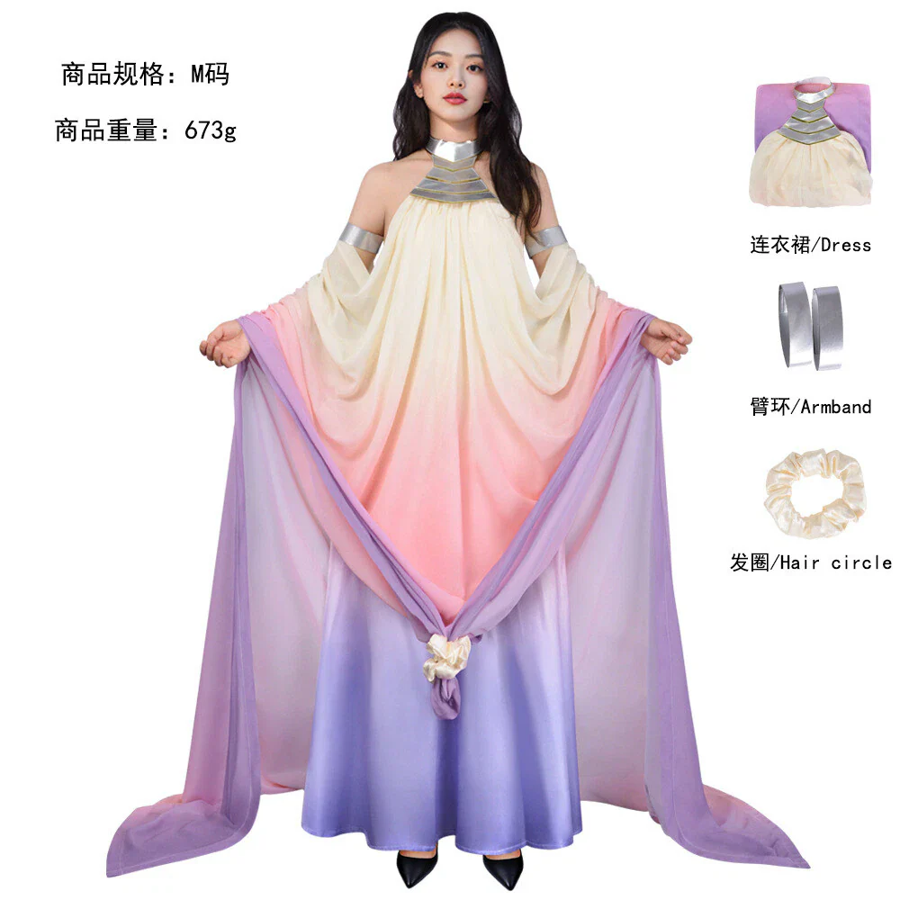 Star Wars Queen Padmé Amidala Dress Costumes Halloween Cosplay Carnival Suits