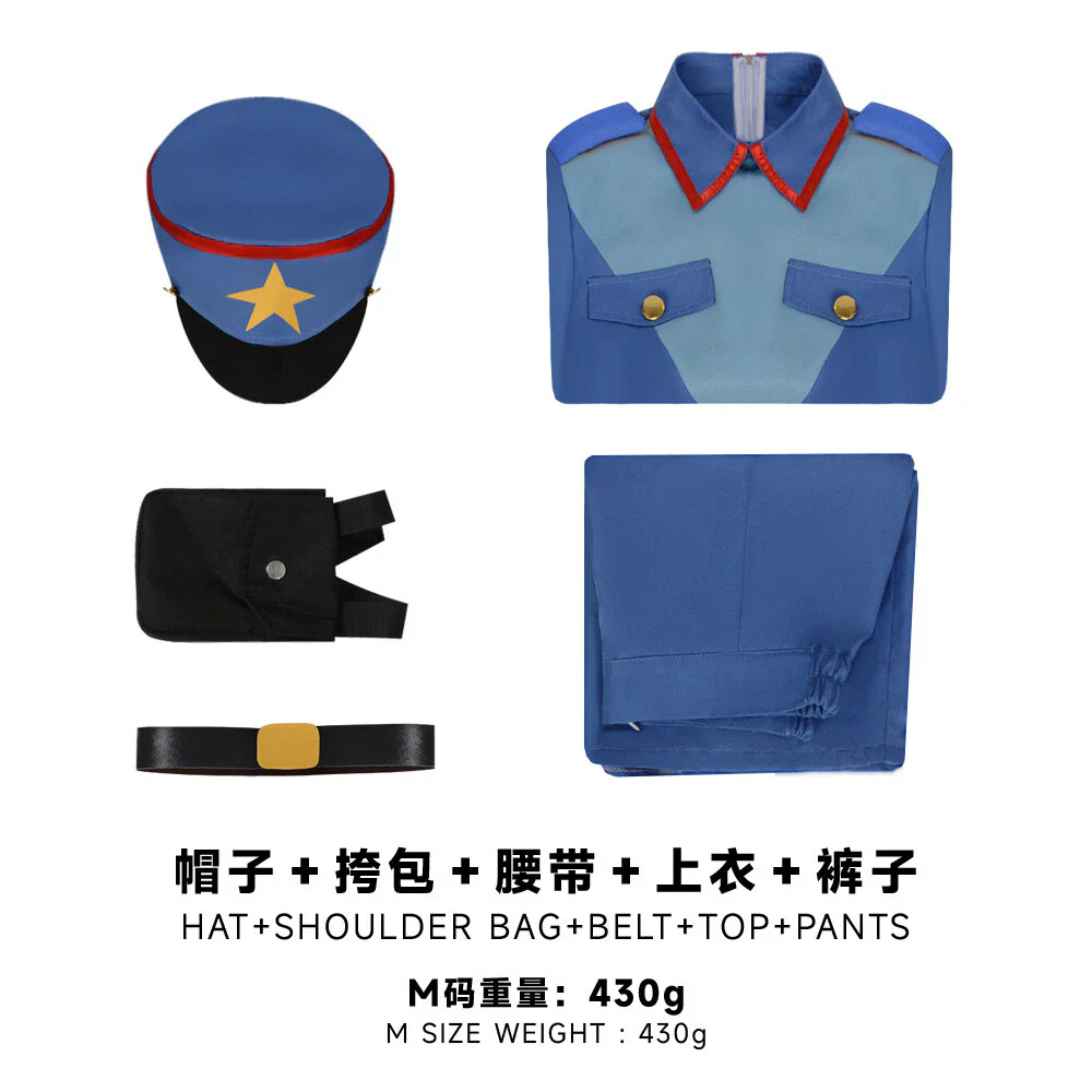 Pocket Monster Officer Jenny Uniform Dress Hat Cosplay Costume Halloween Suits