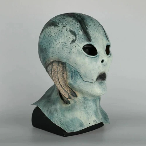 2019 Superhero Hell Boy Abe Sapien Blue Mask Cosplay Horror Scary Halloween Mask