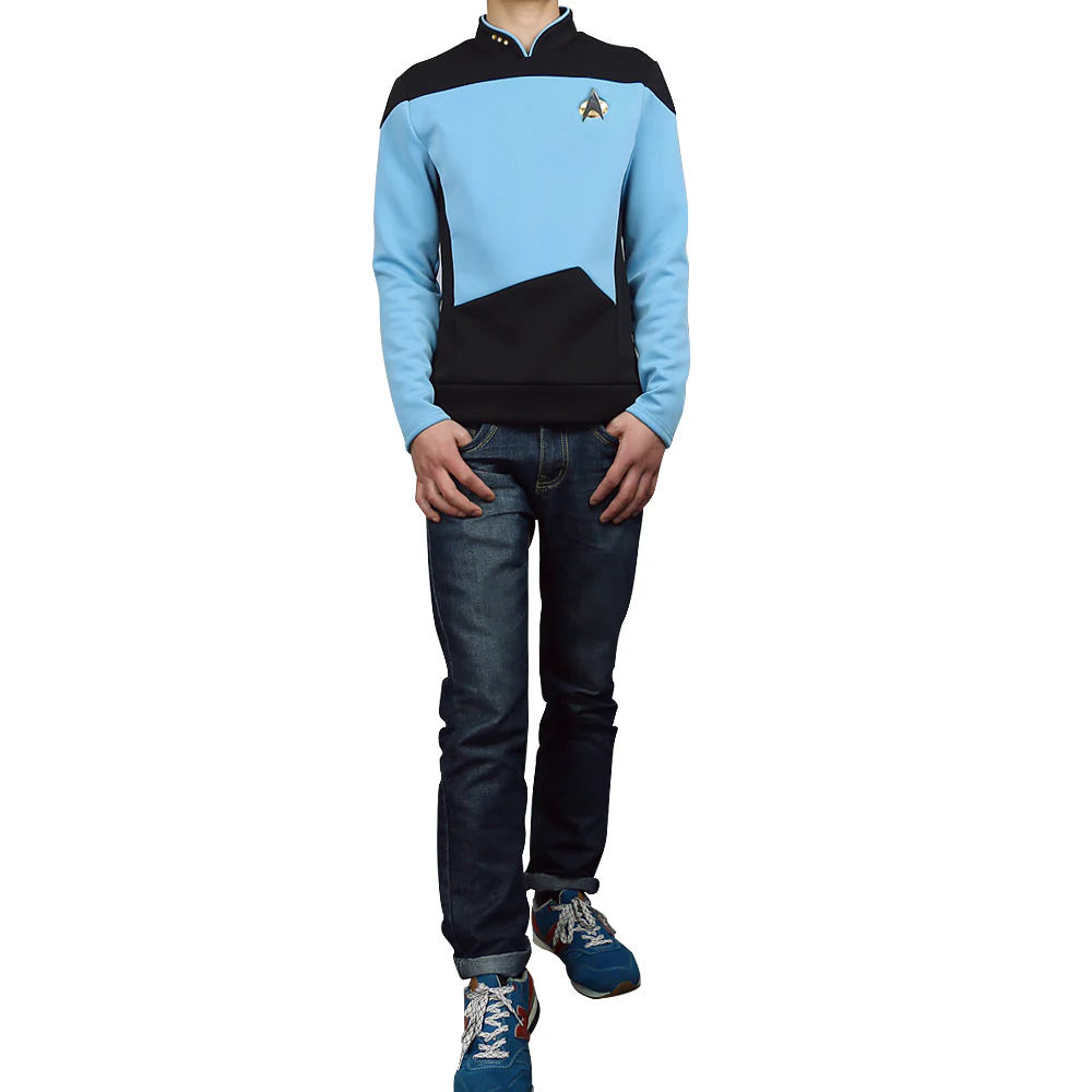 Star Trek TNG The Next Generation  Uniform Shirt Halloween Cosplay Costume
