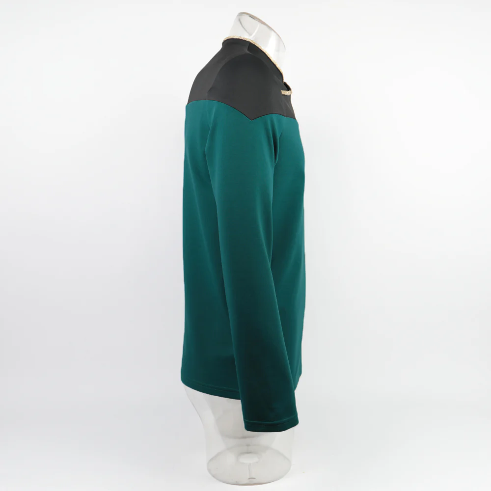 Star Trek TNG Captain Picard Red Uniform Top Jacket Voyager DS9 Yellow Cosplay Costumes Halloween Party Prop