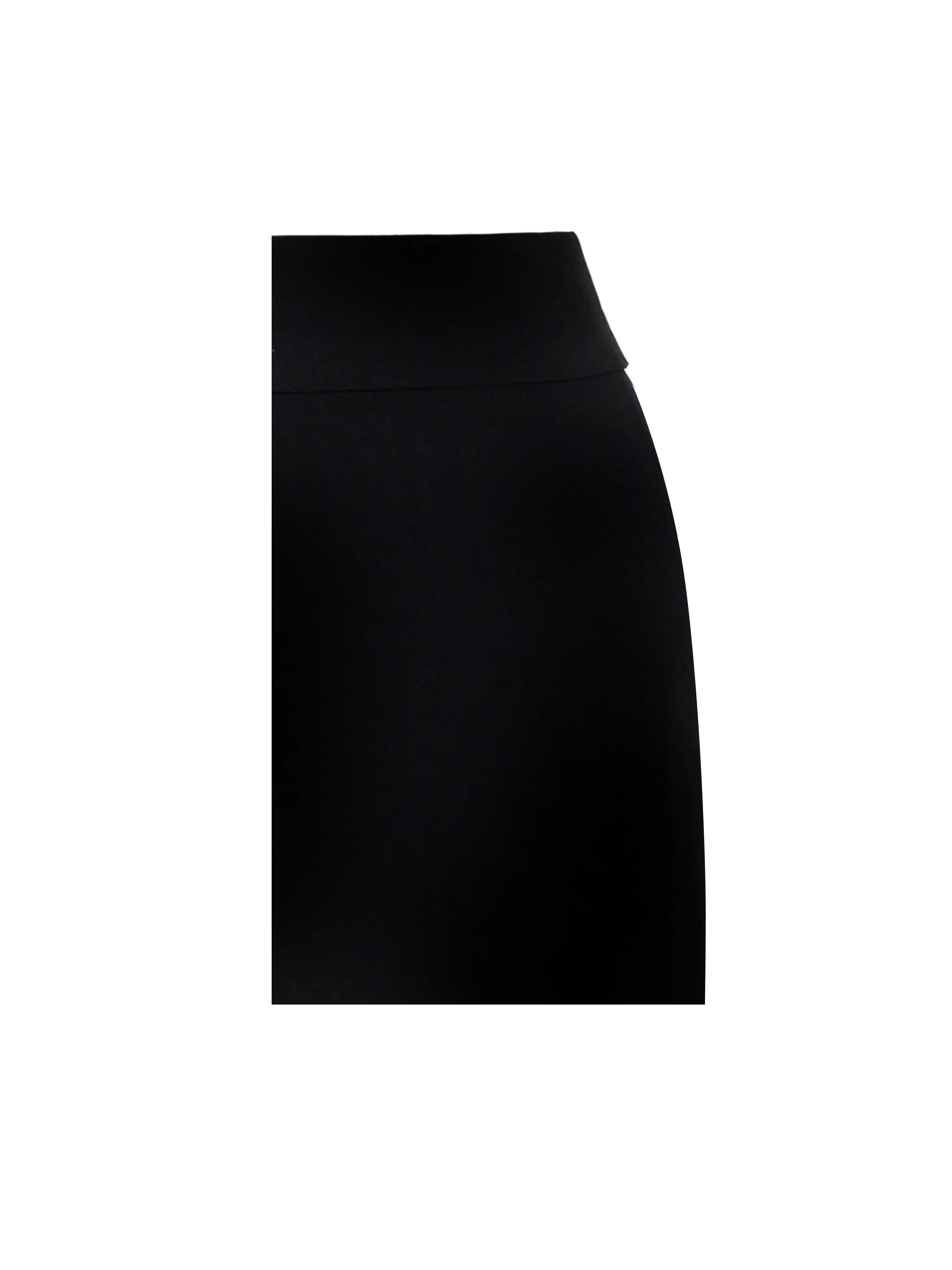 Never Enough Black Stretch Crepe Wide Leg Trousers