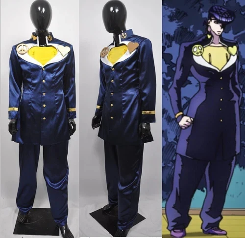 Cosplay JoJos Bizarre Adventure Higashikata Josuke Costumes Halloween Suits Mens