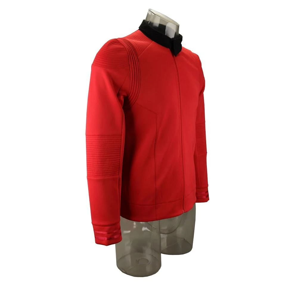 Cosermart Star Trek Discovery Season 2 Starfleet Captain Kirk Shirt Uniform Badge Costumes Men Adult Halloween Cosplay Costume