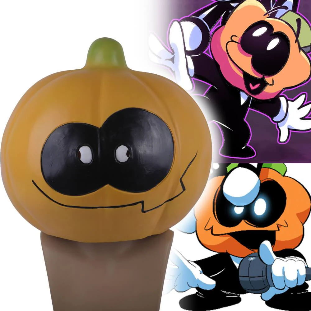 Friday Night Funkin Skid Cosplay Latex Helmet Halloween Props