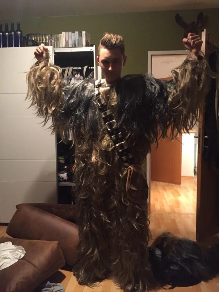 Star Wars Chewbacca Wookie Super Edition Deluxe Halloween Cosplay Costume for Adults