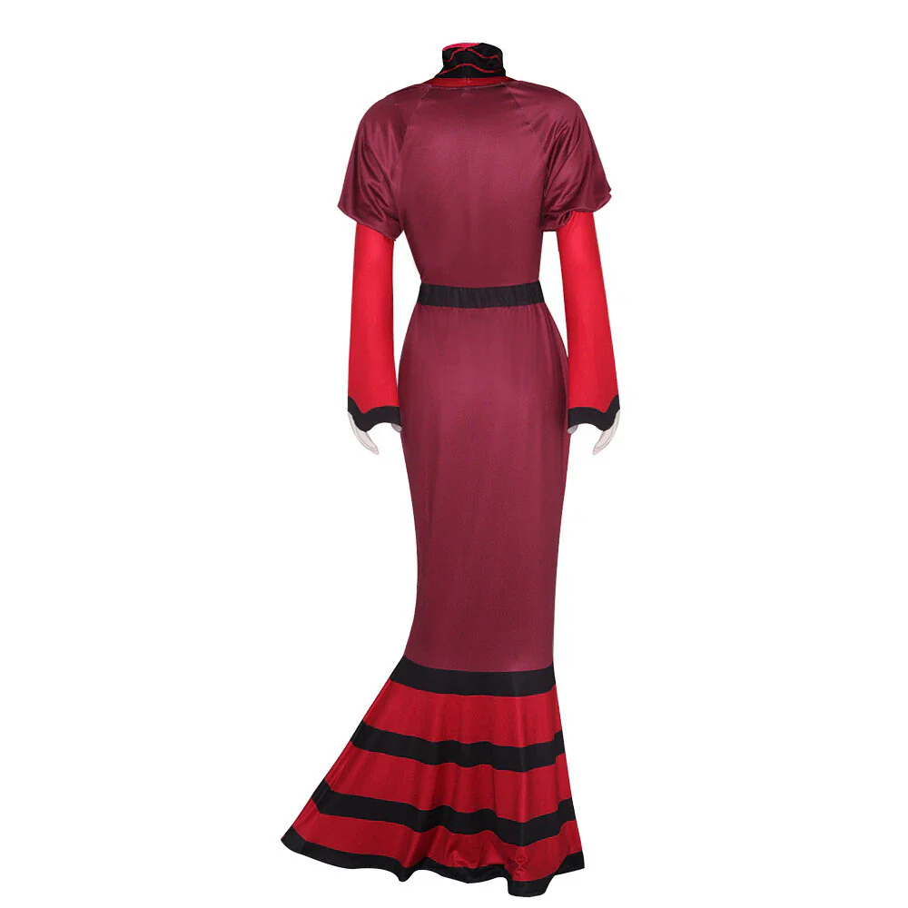 Hazbin Hotel Rosie Formal Dress Hat Costumes Halloween Cosplay Masquerade Suits
