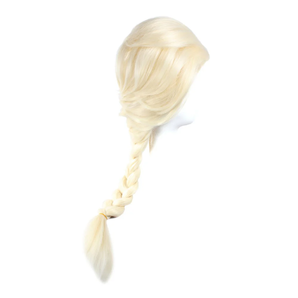 2019 Frozen Princess Elsa Anna Girl Wig Halloween Cosplay Hair