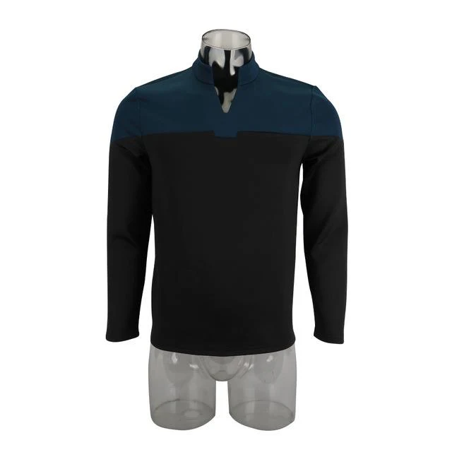 Cosermart Star Trek  Picard  Uniform New Engineering Blue Top Shirts Halloween Cosplay Costume