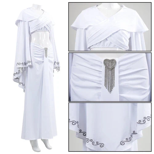 Cosplay Star Wars Padmé Amidala Court Dress Halloween Carnival Costumes Suits