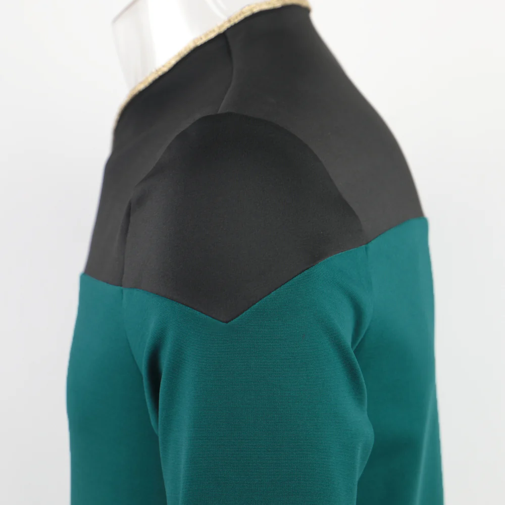 Star Trek TNG Captain Picard Red Uniform Top Jacket Voyager DS9 Yellow Cosplay Costumes Halloween Party Prop