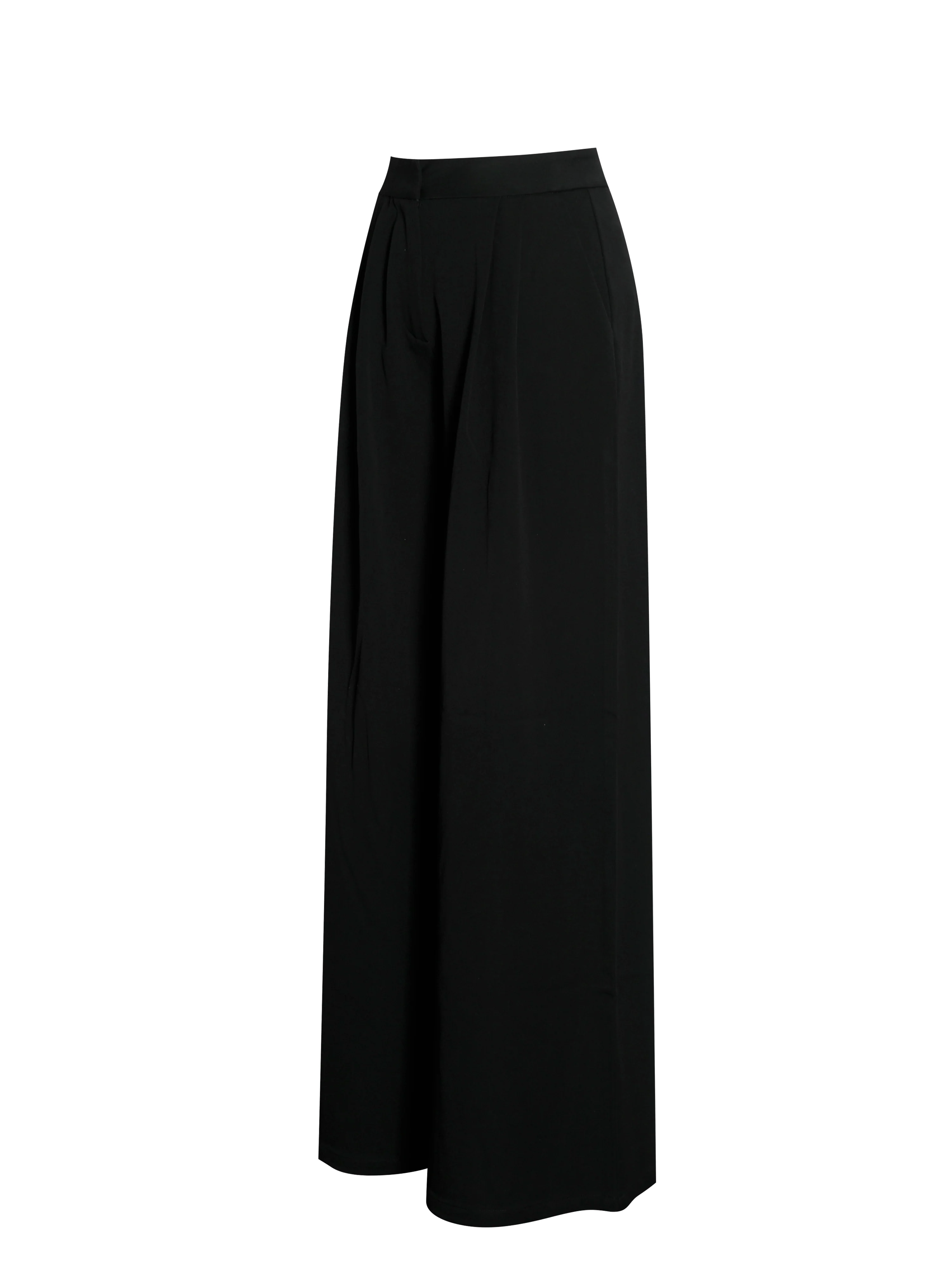 Aleeza Black Wide Leg Suit Pants