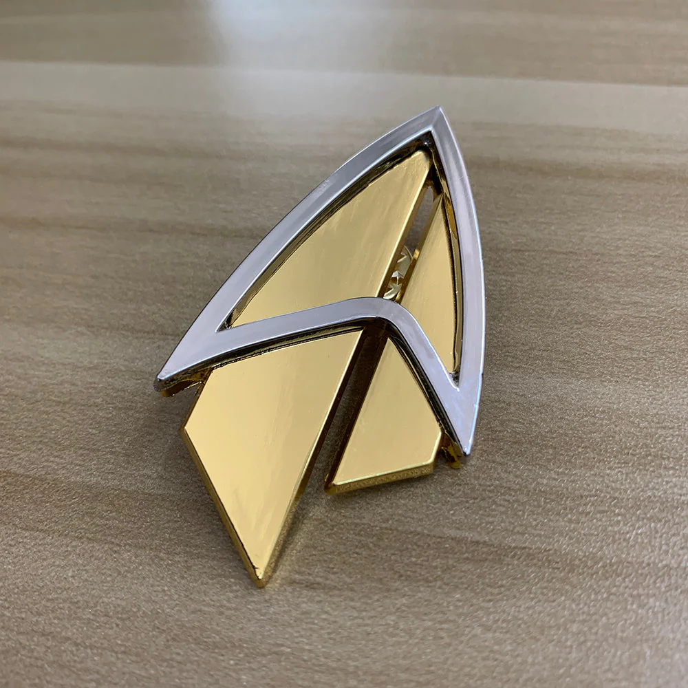 Star Trek Picard Admiral JL Pin The Next Generation Communicator Pin Brooches Halloween Cosplay Props