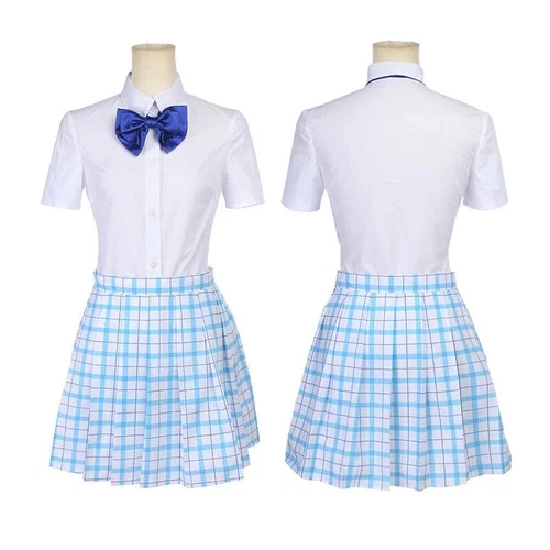 A Silent Voice Nishimiya Shouko Cosplay Costume Halloween Carnival Suit JK Dress