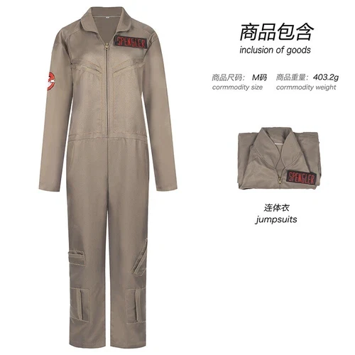 Ghostbusters Dr Stantz Spengler Cosplay Jumpsuits Belt Costume Halloween Suits