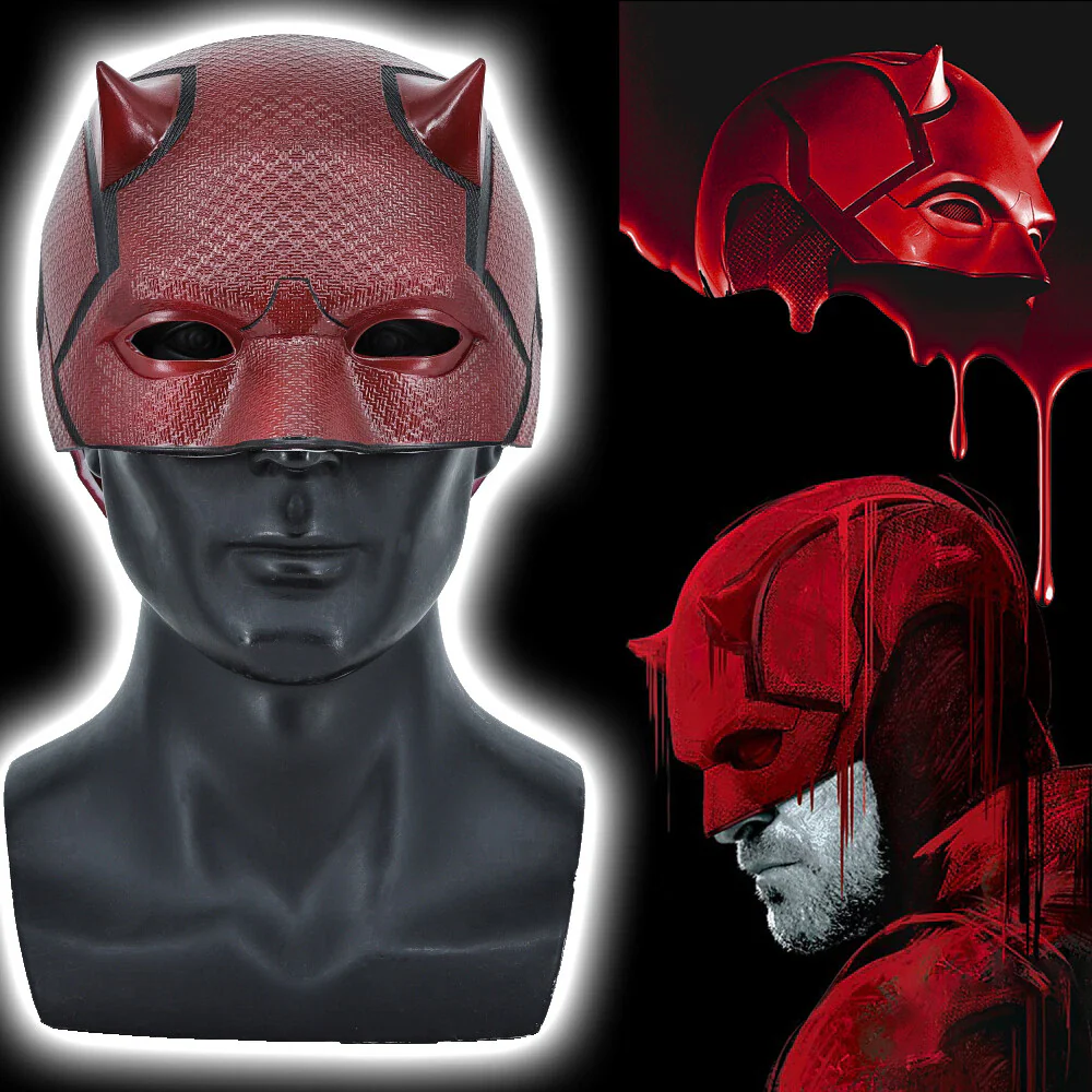 Daredevil Born Again Helmet Matt Murdock Superhero Masks Halloween Cosplay Props