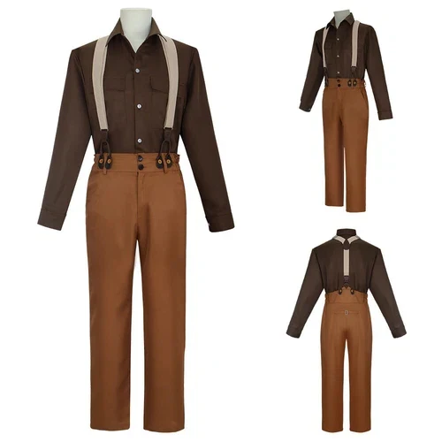 Cosplay Titanic Jack Dawson Shirts Overall Costumes Halloween Carnival Suits