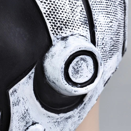 Murderbot Diaries Cosplay Mask Full Head Halloween Masquerade Helmet Props Latex