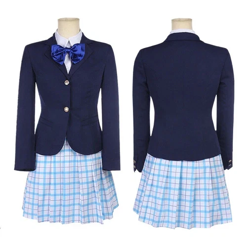 A Silent Voice Nishimiya Shouko Cosplay Costume Halloween Carnival Suit JK Dress