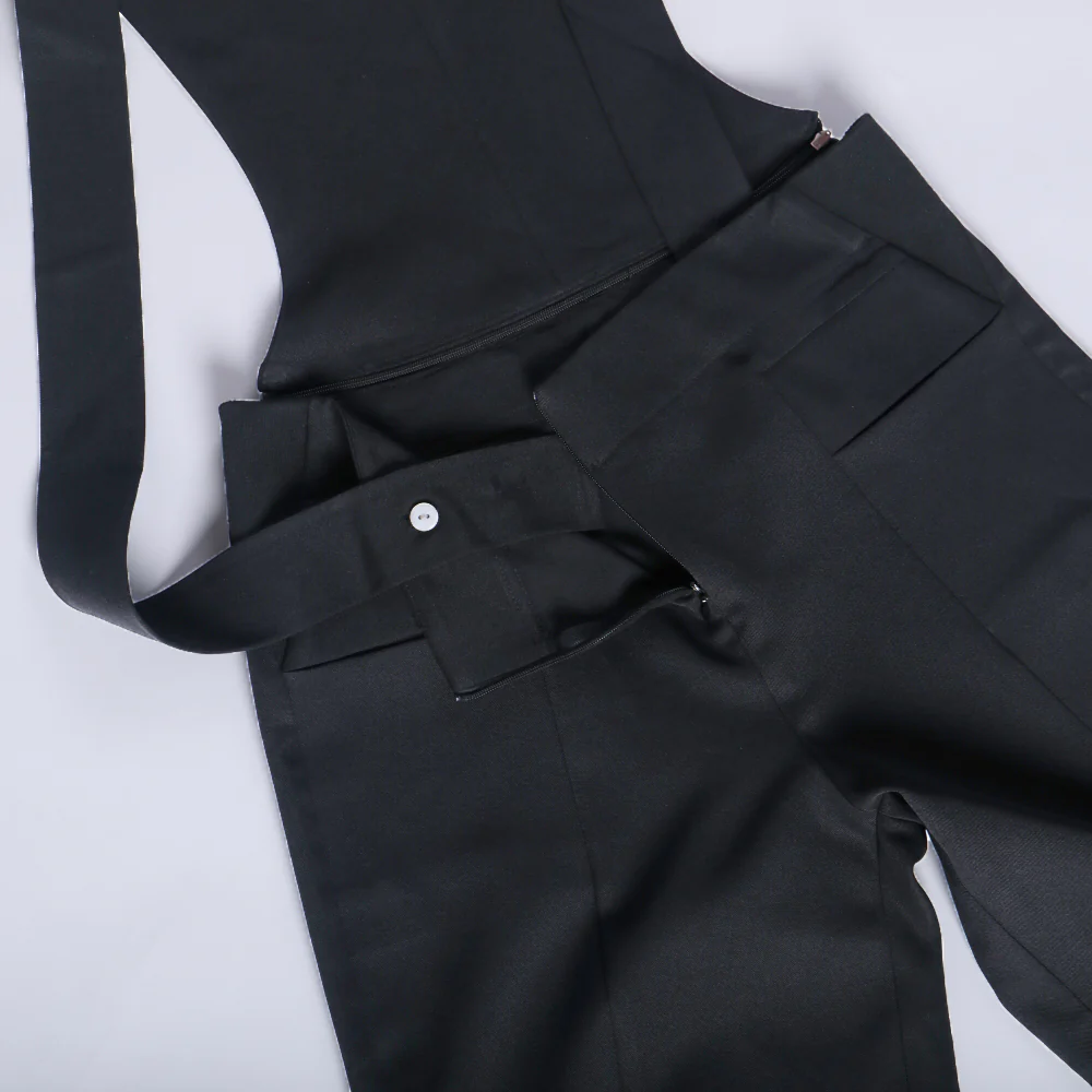 Cosermart Star Trek The Next Generation TNG Premier Line Uniform Pant Bib Pants Rompers Halloween Cosplay Costume