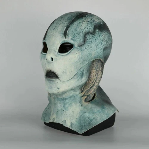 2019 Superhero Hell Boy Abe Sapien Blue Mask Cosplay Horror Scary Halloween Mask