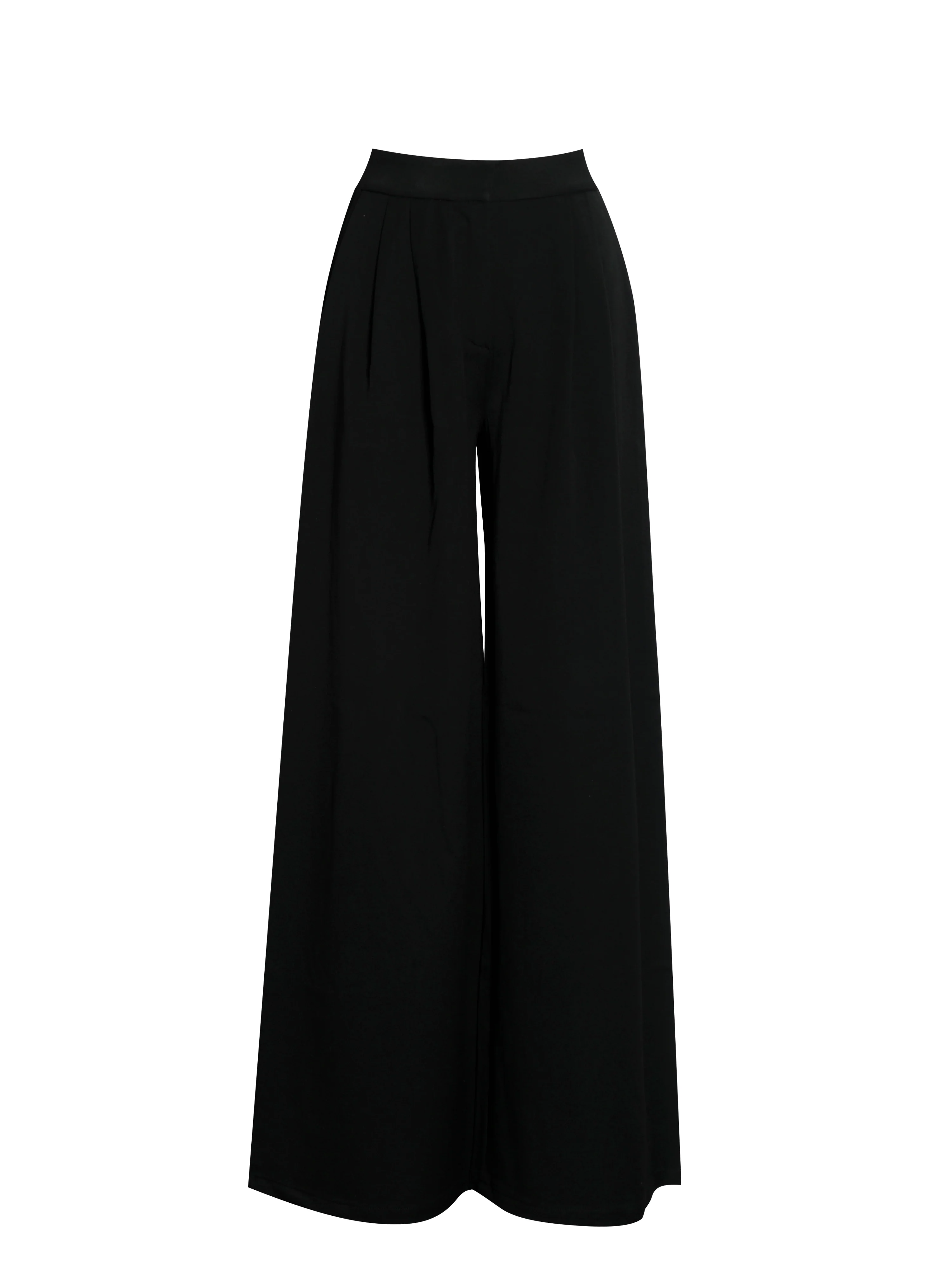 Aleeza Black Wide Leg Suit Pants