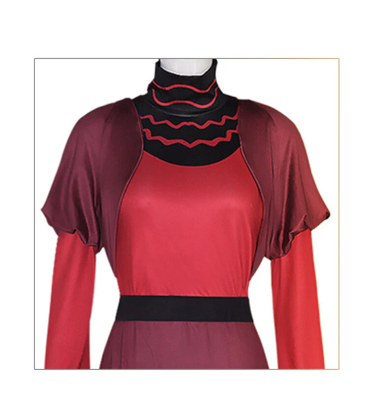 Hazbin Hotel Rosie Formal Dress Hat Costumes Halloween Cosplay Masquerade Suits