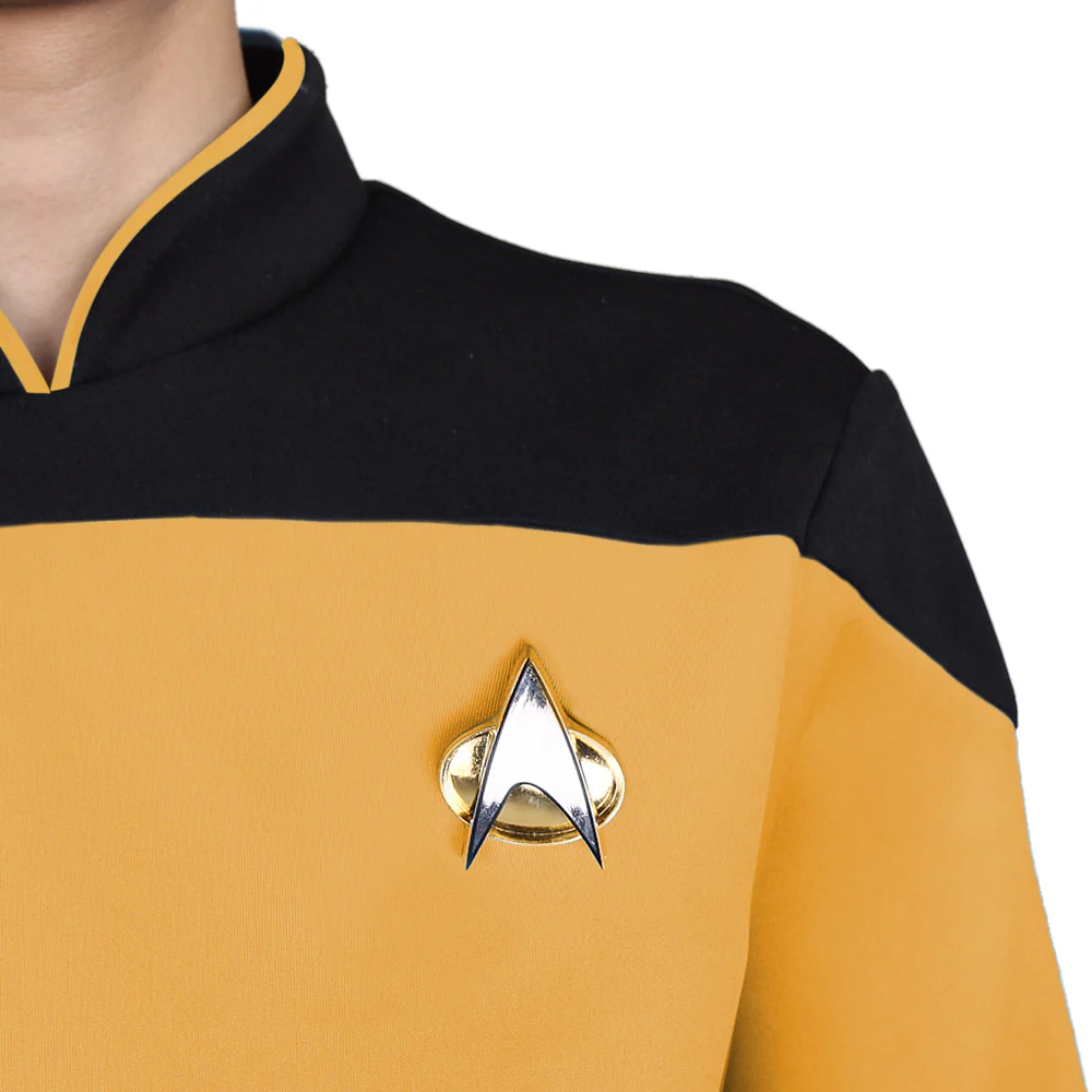 Star Trek TNG The Next Generation  Uniform Shirt Halloween Cosplay Costume