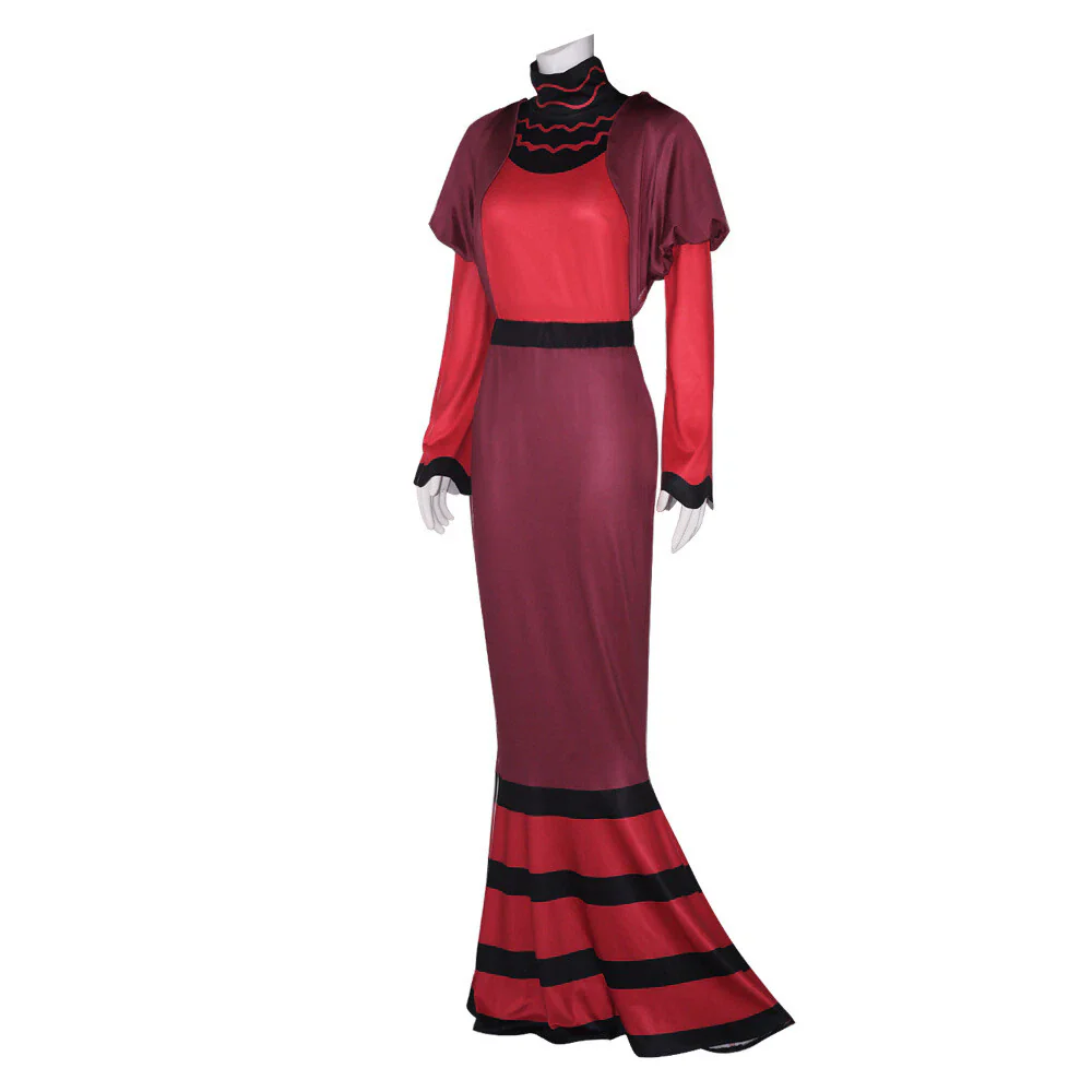 Hazbin Hotel Rosie Formal Dress Hat Costumes Halloween Cosplay Masquerade Suits