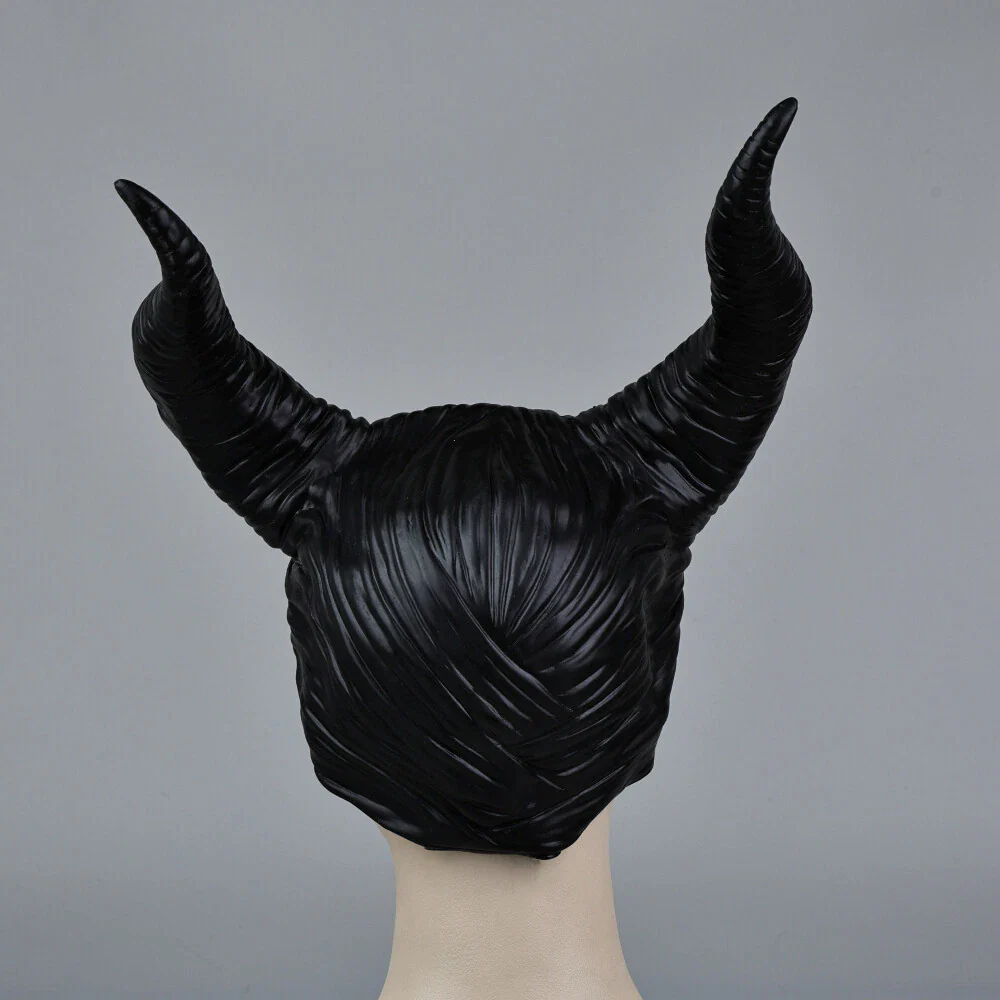 2019 Maleficent 2 Hat Deluxe Horns Evil Black Queen Headpiece Halloween Prop New