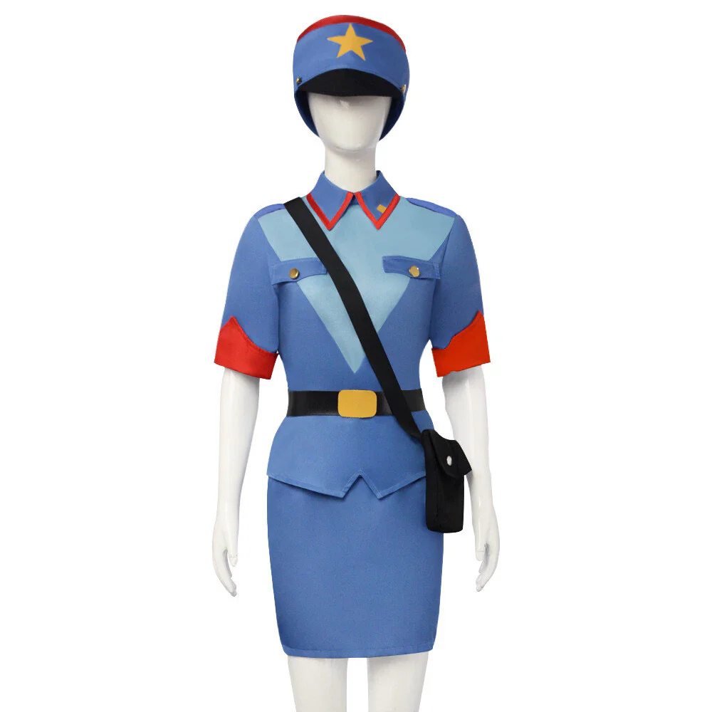 Pocket Monster Officer Jenny Uniform Dress Hat Cosplay Costume Halloween Suits