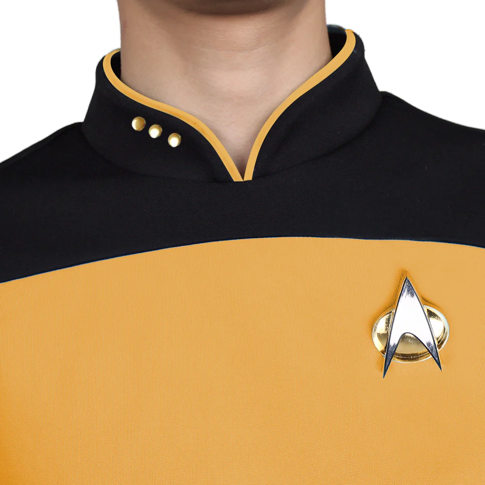 Star Trek TNG The Next Generation  Uniform Shirt Halloween Cosplay Costume
