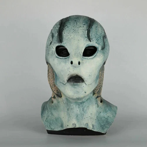 2019 Superhero Hell Boy Abe Sapien Blue Mask Cosplay Horror Scary Halloween Mask