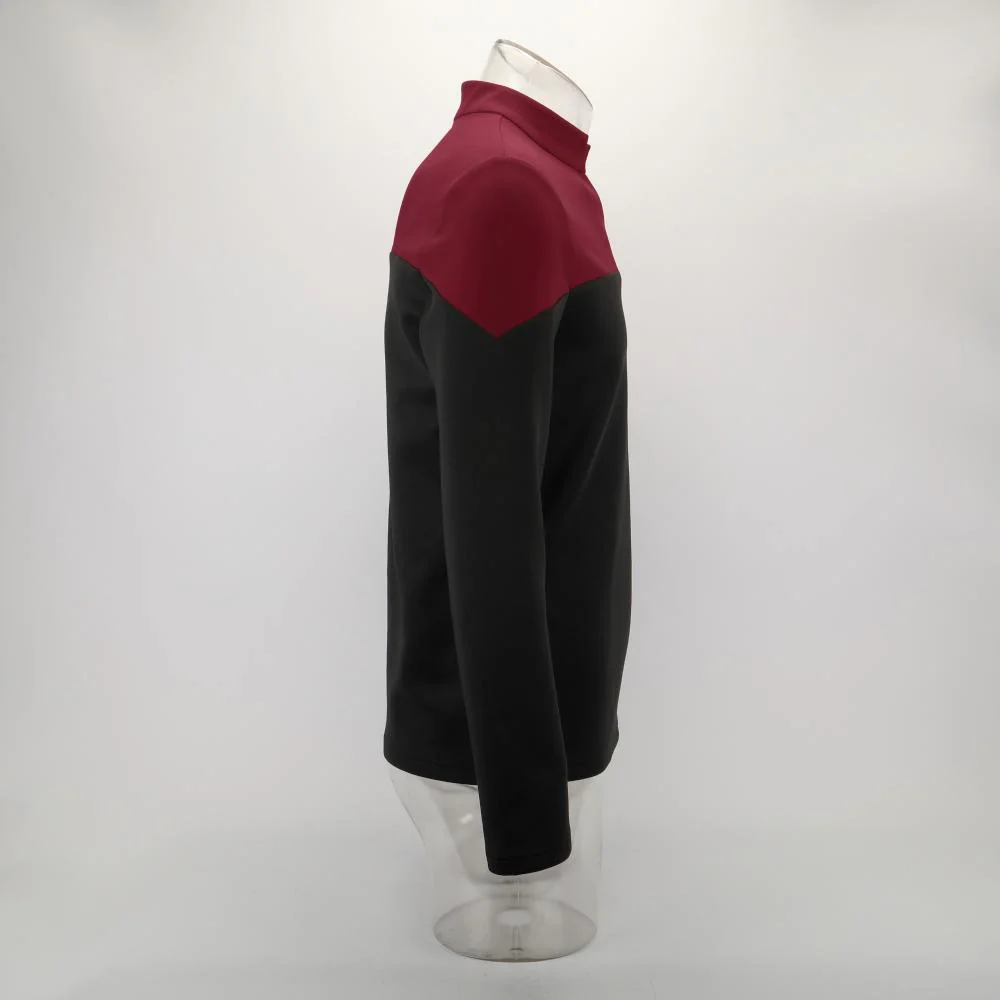 Cosermart Star Trek Picard Startfleet Uniform New Engineering Red Top Shirts Halloween Cosplay Costume